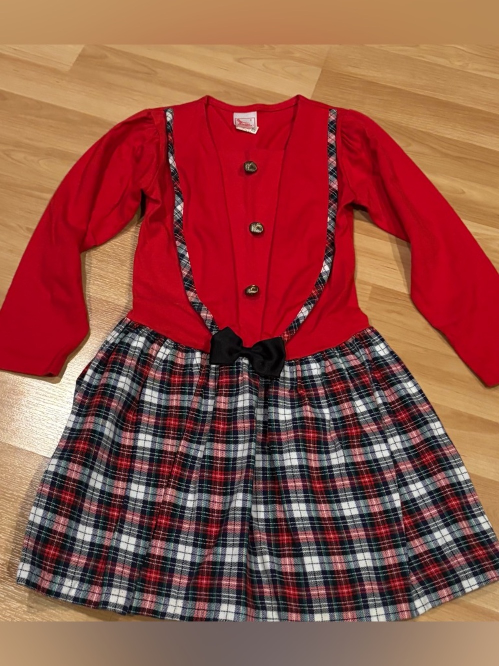 Buster‎ Brown Vintage Red Plaid Dress
